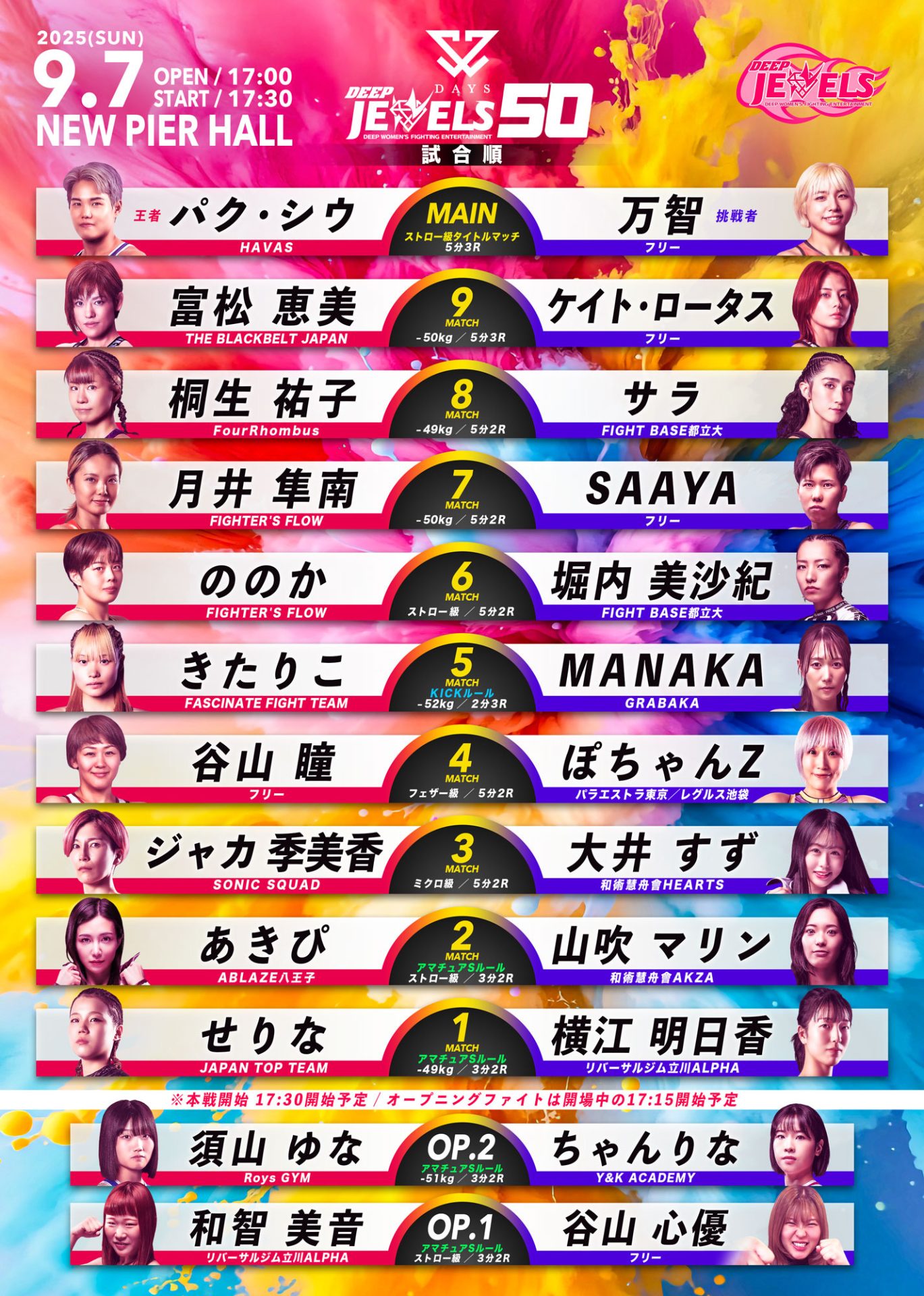 対戦カード全体画像